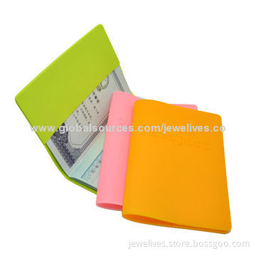 Silicone Material Passport Cover, Travel, ColoredNew